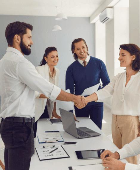 The Eravat Finvest team meeting a client